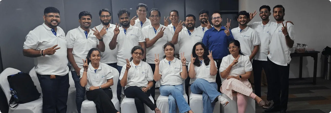 QASolve-4th-Anniversary QASolve team picture celebrating the 4th anniversary